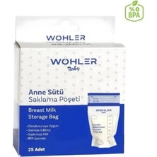 Wohler Baby Anne Sütü Saklama Poşeti 25'li