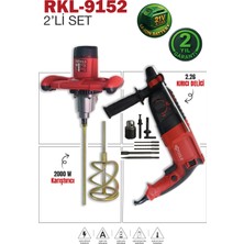 RKL-9152 Retools Bordo 2 Li Set (2.26 Hilti + 2000 W Karıştırıcı)