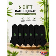 Axe Sportswear Erkek Topuk Burun Takviyeli Dikişsiz 6'lı Bambu Patik Çorap