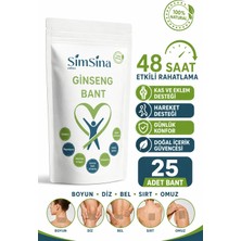 Simsina Doğal Ginseng Bandı ile Anında Konfor ve Kalıcı Etki 25 Adet Ginseng Bant