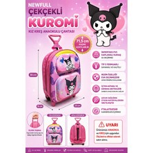 Newfull Çekçekli Kuromi Kız Çocuk Anaokul Kreş Sırt Çantası
