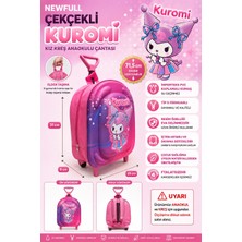 Newfull Çekçekli Kuromi Kız Anaokul Kreş Sırt Çantası