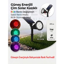 Yeo Aydınlatma RGB Solar Bahçe Armatürü Plastik Malzeme ile Renk Değiştiren  Enerji Tasarruflu