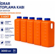 Labolist Idrar Toplama Kabı 24 Saatlik Vakumlu Entegre Sistem 5 Adet