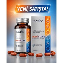 Evvahe Doğal Multivitamin Kapsül Takviye Edici Gıda 30 Kapsül