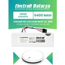 Electroll Xiaomi Mi Vacuum Mop 2c 2in1 Batarya Kutulu (ULTRA YÜKSEK KAPASİTE) XMSTJQR2C 6400mAh