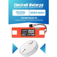 Electroll Xiaomi Mijia 1s Batarya (Orijinal Kapasite) 5200mah Pil Akıllı Robot Süpürge Batarya Değişimi