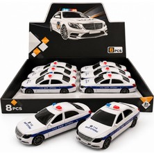 Timion Mey Ithalat® 8005A 8li  Sürtmeli Oyuncak Polis Arabası Tr 1 Adet Fiyatıdır