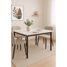 Elegance Yemek Masası Beyaz 120X70