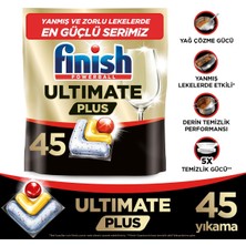 Finish Ultimate Plus Bulaşık Makinesi Deterjanı Kapsül Tablet Limon 45 Adet
