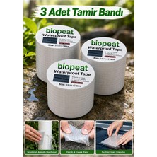 Biopeat Su Geçirmez Tamir Bandı 9.6 cm x 2 Metre Güçlü Yapışkanlı Sızdırmazlık Bandı – 3 Adet