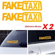 Carmind Fake Taxi Oto Sticker (2 Adet)