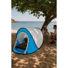 Binbirreyon Otomatik Kamp Çadırı Popup Tente 100X200 2 Kişilik Çadır Kapı Sineklikli Pencereli HB052