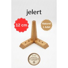 Jelert Masif Gürgen Ahşap 12 cm Naturel-Tekli, Mobilya Yükseltme Ayağı, Robot Süpürge Uyumlu, 1. Sınıf Gürgen Ağacı, Kanepe Berjer Koltuk Tv Ünitesi Yükseltici Ayak Tekli