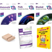 Palme Yayınevi 10.sınıf Fizik Biyoloji Matematik Soru -Maarif Model 2027+TYT Deneme+Tlf Tutucu+Plan Defteri