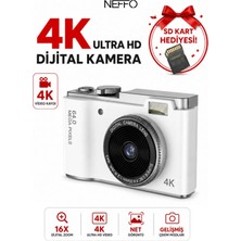 Neffo Dijital Fotoğraf Makinesi | 48MP | 8x Dijital Zoom | Video & Selfie Destekli | Başlangıç Kamerası