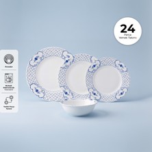 Emsan Gül Porselen 24 Parça 6 Kişilik Yemek Takımı