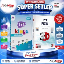 Akm Kitap Orbital Tyt Kimya ve 3D Fizik Soru Bankası Seti 2 Kitap