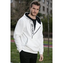 Buratti Kanguru Cepli Fermuarlı Kapüşon Yaka Slim Fit Sweat Erkek Sweat 575707