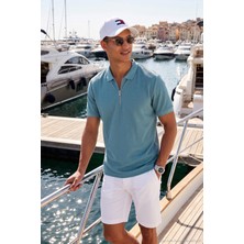 Buratti Pamuklu Regular Fit Fermuarlı Polo Yaka T Shirt Erkek Polo T Shirt 5902434