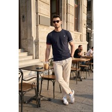 Buratti Bisiklet Yaka Kolları Renkli Şerit Detaylı T Shirt Erkek T Shirt 5904060