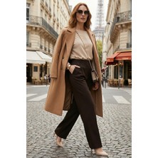 Lela Regular Fit Yüksek Bel Düz Paça Pantolon Bayan Pantolon 6923873