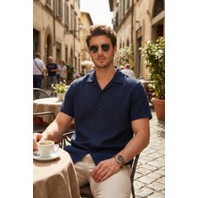 Buratti Pamuklu Regular Fit Klasik Yaka Kısa Kollu Gömlek Erkek Gömlek CF26S125404