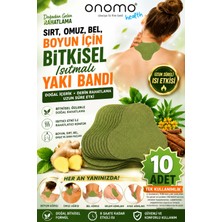 Onomo Health Sırt, Omuz, Bel, Boyun, Fıtık Için Bitkisel Isıtmalı Yakı Bandı 10 Adet