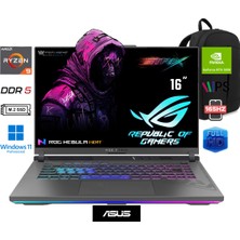 Asus rog Strix G16 G614PH-RV036 Amd Ryzen 9 8940HX 16GB 512GB SSD RTX5050 W11 Pro 16" Wuxga 165Hz Taşınabilir Bilgisayar Prestij Çanta