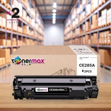 tonermax Hp Laserjet Pro P1104W Muadil Toner Çipli CE285A 2'li 1.600 Sayfa