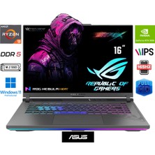 Asus rog Strix G16 G614PH-RV036 Amd Ryzen 9 8940HX 16GB 1tb SSD RTX5050 W11 Pro 16" Wuxga 165Hz Taşınabilir Bilgisayar Prestij