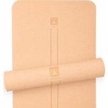 Rebuwo TPE Yoga Pilates Matı Çevre Dostu Profesyonel Egzersiz Matı 5 mm - Pudra