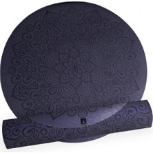 Rebuwo Meditasyon Matı Yoga Mat Tpe Kaymaz Yoga Meditasyon Matı Konforlu Zemin Matı Koyu Mor
