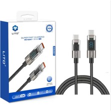 Lito 100W LED Göstergeli Type C-Type C Hızlı ŞARJ-LD09