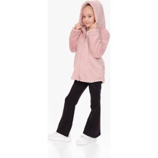 Markam Pink Peluş Kapüşonlu Mont Içi Astarlı Kız Çocuk