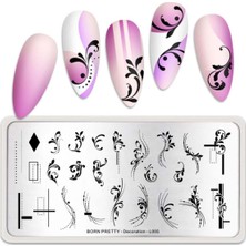 Renas Store Born Pretty Metal Stampa Tabakası Decoration L-005 (53402) 3397