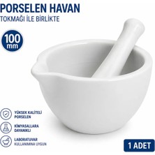 Labolist Porselen Havan Tokmağı ile Birlikte 100 mm 1 Adet