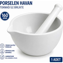 Labolist Porselen Havan Tokmağı ile Birlikte 160 mm 1 Adet