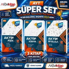 Akm Kitap Aktif Öğrenme Ayt Fizik Kimya ve Biyoloji 0 Dan Başlayanlara Seti 3 Kitap