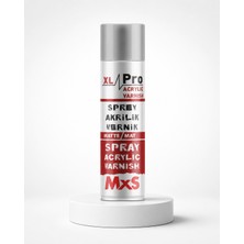 MxS XL Pro Sprey Akrilik Mat Vernik 500 Ml – Şeffaf Koruyucu Vernik Spreyi