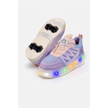 Matilla Çocuk Işıklı Patenli Tekerlekli Sneaker Spor Ayakkabı Patenli Ayakkabı