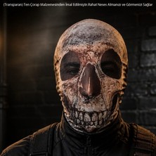 Pandoli Halloween Ghost Simon Riley 3D Boyutlu Transparan Kumaş Baskı Biker Motosiklet Yüz Korku Maskesi
