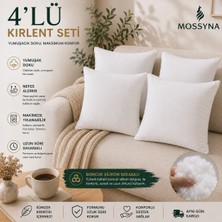 Mossyna 4'lü Ultra Dolgun Kırlent Iç Yastık Boncuk Silikon Farklı Ebat Seçeneği ve Yıkanabilir