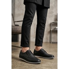 Solmaz Cool Men 62323 Siyah Hakiki Deri Erkek Ayakkabı