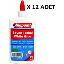 Bigpoint Beyaz Tutkal 250 Gram x 12 Adet