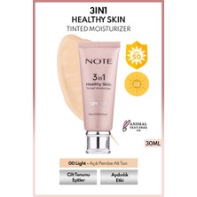 3 in 1 Healthy Skin Light Tinted Moisturizer SPF 50 Renk Ton Eşitleyici Aydınlatıcı Krem 00 Açık Ton