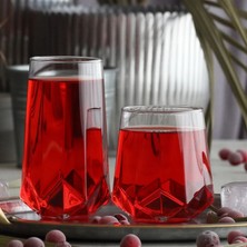 Lav Valeria Cam Bardak Seti 12'li (6 Viski Bardağı, 6 Meşrubat Bardağı)