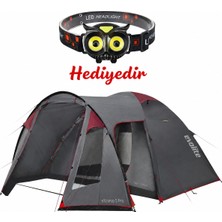 Evolite Excamp 5 Pro Sun Fresh Aile Çadırı UPF80(BAYKUŞ Kafa Lambası Hediyeli)