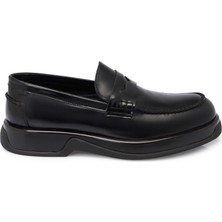 Tergan Siyah Hakiki Deri Erkek Loafer - E25S1AY57418-A35