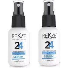 Bezos Rekze 24 Saç Kalınlaştırmaya,uzamaya,beslemeye,dökülmeye,kalıp Kellik/alopesi Engel Serum 60 Ml*2 Li